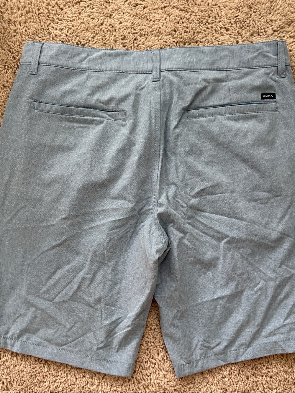 RVCA Men's Slate Gray Flat Front Shorts - Picture 3 of 3